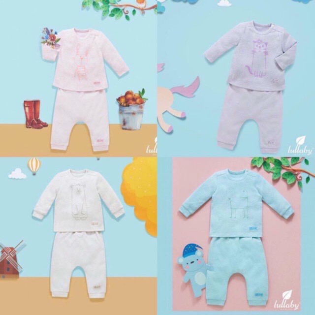 [AFF2PDAY20k giảm 20k đơn từ 99k]Bộ xếp ly cài vai Lullaby bé trai/bé gái