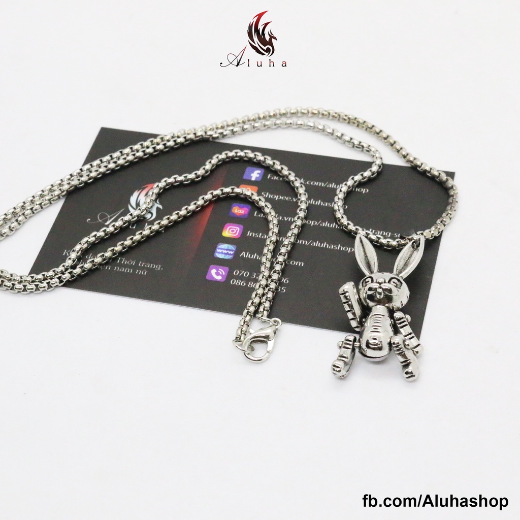 Dây chuyền hợp kim mạ Crazy Rabbit lên đồ cực kì cá tính phong cách HIPHOP - NL146 - Aluha