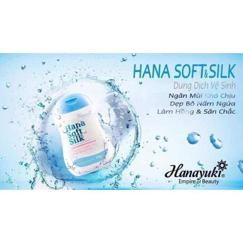 Dung dịch vệ sinh phụ nữ Hana Soft&amp;Silk