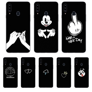 Ốp Lưng Samsung Galaxy A10S A20S A20E A30S A50S A70S TPU mềm Case Cá tính đen tuyền Two