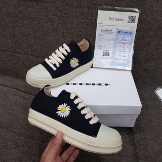 [FULL BOX] Giày Sneaker Rick Cổ Thấp Hoa Cúc Đế Thơm Vani Full Size Cho Nam Và Nữ (Bảo Hành Keo 6 Tháng)