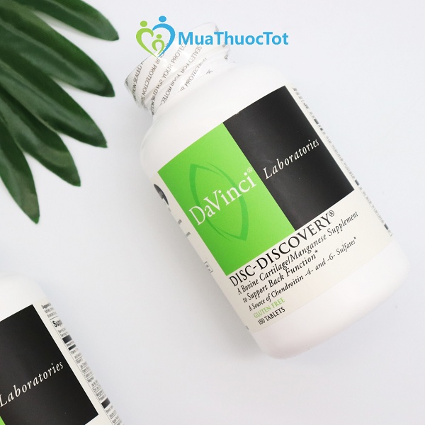 Davinci DISC DISCOVERY Hỗ Trợ Thoát Vị Đĩa Đệm Thoái Hóa Cột Sống 180 viên