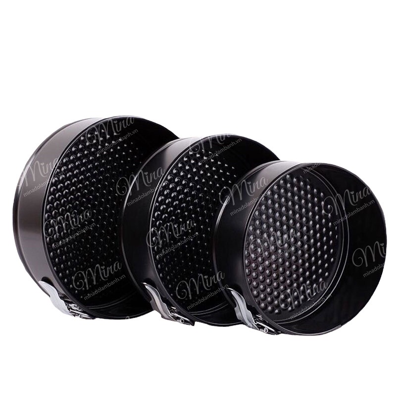Khuôn Khoá Sườn Springform nhiều size - màu đen