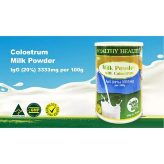 SỮA NON COLOSTRUM MILK POWDER ÚC WEALTHY HEALTH 400GR CHÍNH HÃNG 100%