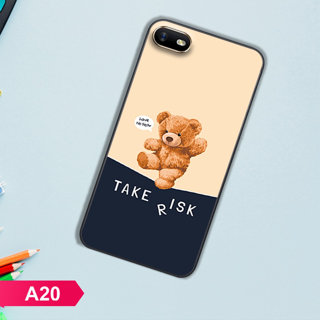 [SALE]ỐP LƯNG OPPO A1K/A3S/REALME C1/REALME C2 CHÚ GẤU BỰ CỰC ĐÁNG YÊU