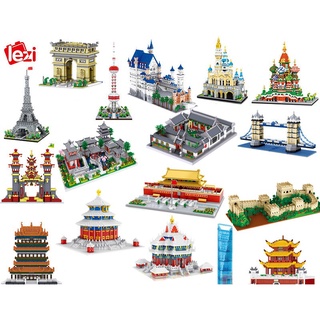 Mô hình lắp ghép miniblock các danh lam thắng cảnh nổi tiếng trên Thế Giới hãng LEZI