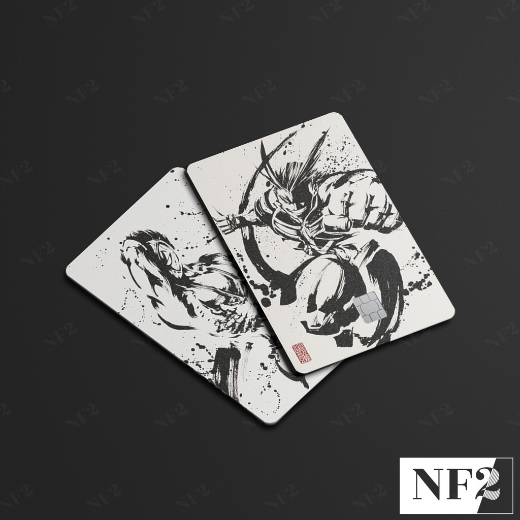 INK BRUSH 2 - Decal Sticker Thẻ ATM (Thẻ Chung Cư, Thẻ Xe, Credit, Debit Cards) Miếng Dán Trang Trí NF2 Cards