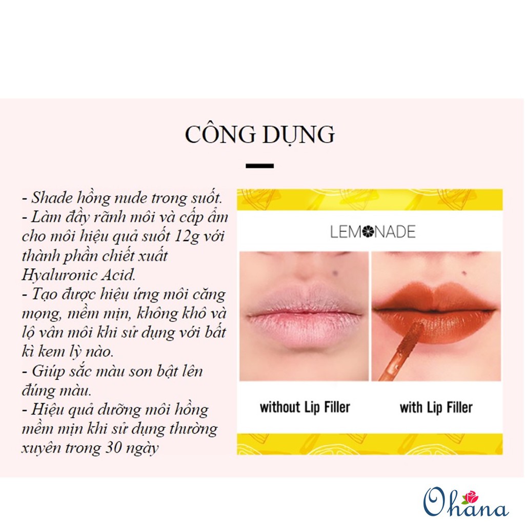 Son lót dưỡng đầy môi Lemonade Lip Filler | BigBuy360 - bigbuy360.vn