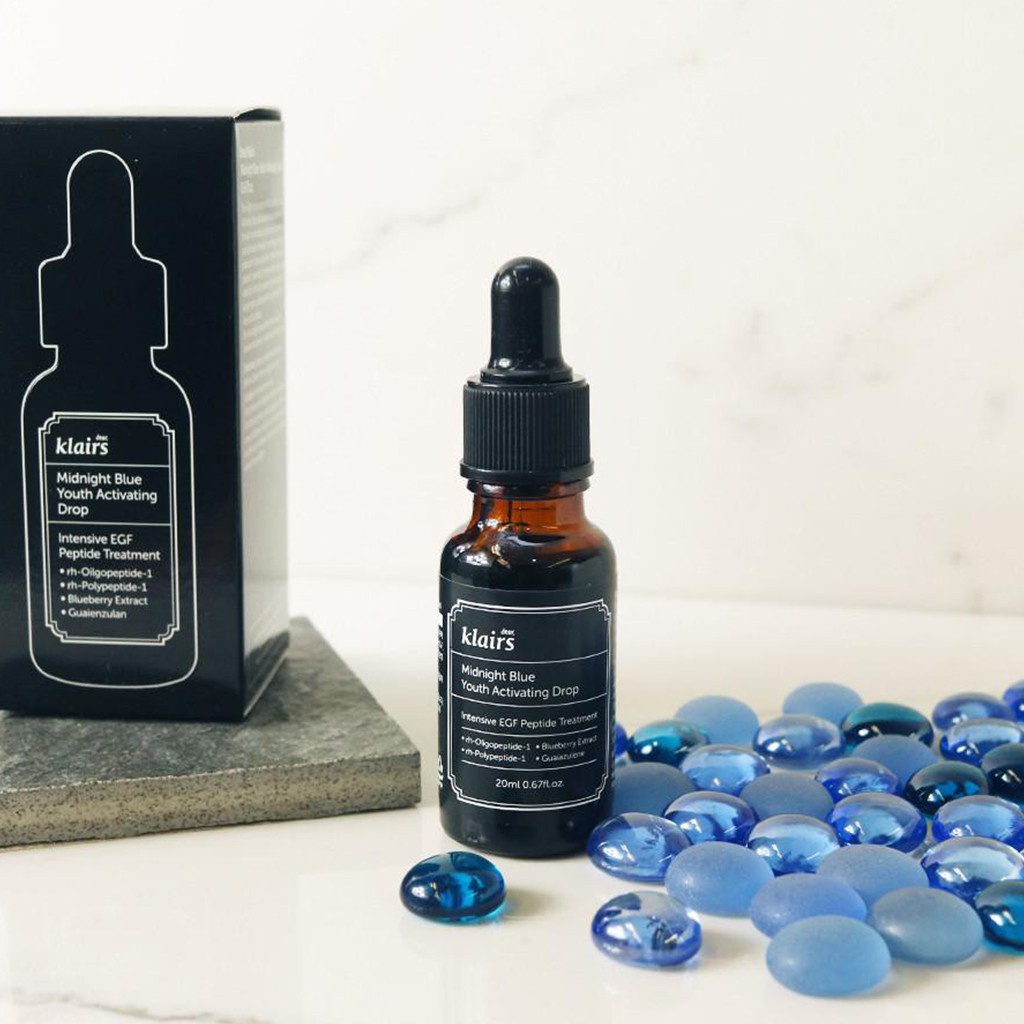 [Date 2025] Tinh Chất Dưỡng Ẩm Chống Lão Hóa Klairs Midnight Blue Youth Activating Drop 20ml