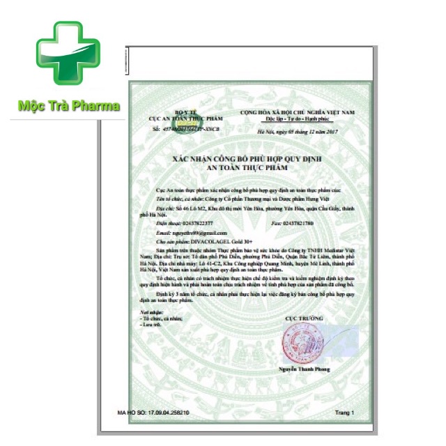 Diva Colagel - Viên uống Collagen Type I (từ cá) (lọ 60 viên)- Nguồn gốc thiên nhiên