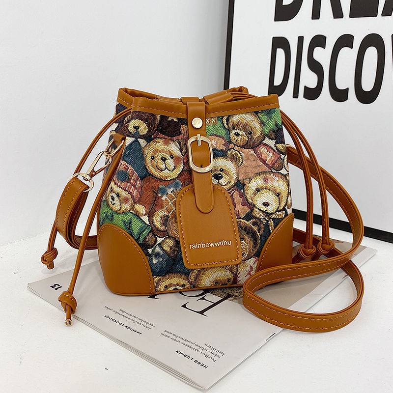 Túi đeo chéo CHUWANGLIN bằng da thời trang sành điệu dành cho nữ