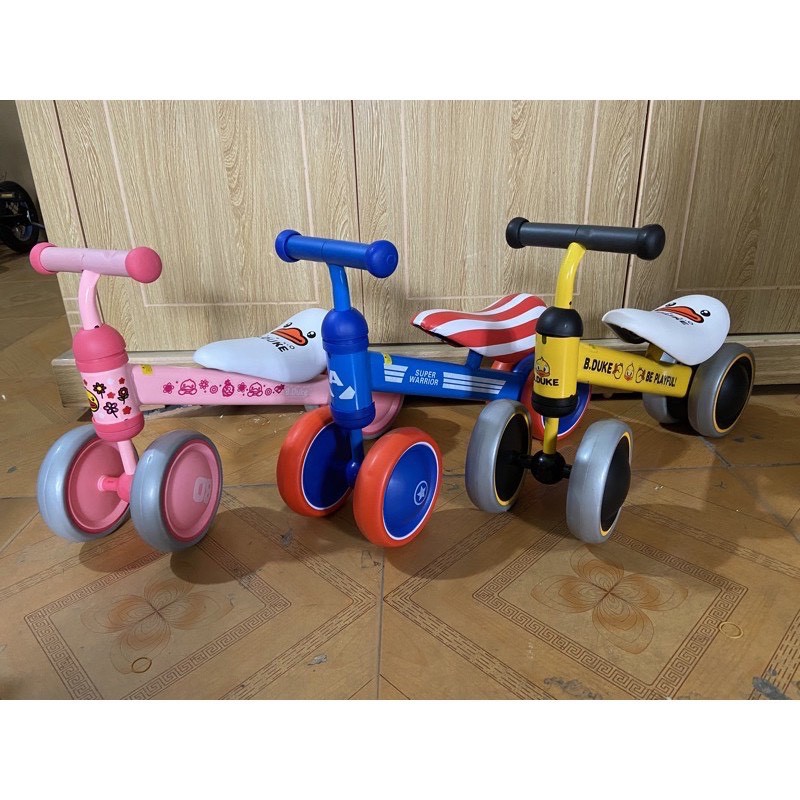 Xe chòi chân,xe  thăng bằng, tập đi #xiaolexiong cho bé 1-3 tuổi, KHUNG KIM LOẠI, BÁNH CAO  SU -VỊT VÀNG -1177