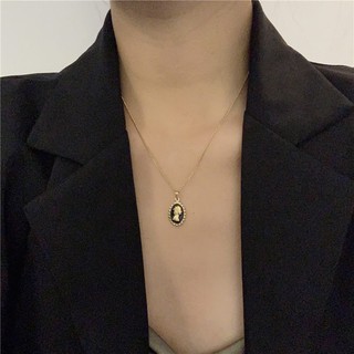 [ 𝗧𝗶𝘁𝗮𝗻 𝗸𝗵𝗼̂𝗻𝗴 𝗿𝗶̉ 𝘀𝗲́𝗰 ] Dây chuyền titan mặt quý tộc đen không rỉ séc 𝐥𝐚𝐫𝐞𝐢𝐧.𝐚𝐜𝐜𝐞𝐬𝐬𝐨𝐫𝐢𝐞𝐬
