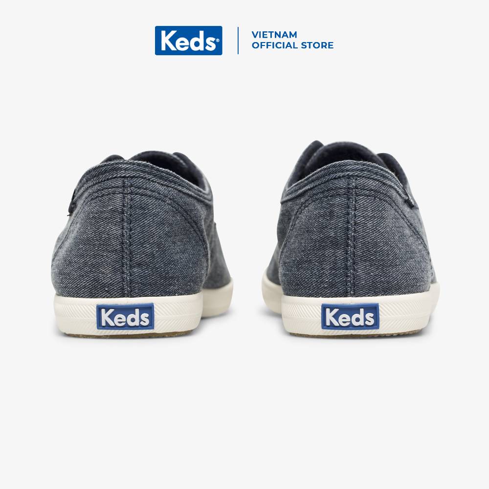 Giày Keds Nữ - Chillax Washed ORG Core Twill Navy - KD064817