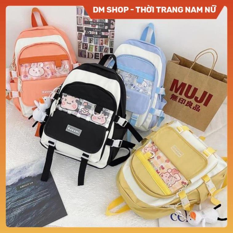 Balo nam nữ đi học đẹp giá rẻ thời trang dễ thương, Cặp sách nữ đi chơi hàn quốc các màu trắng đựng đồ xịn sò