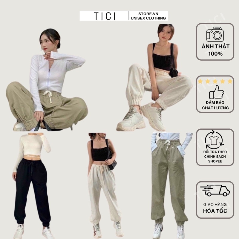 Quần Jogger Unisex có bo❤️Chất Kaki Mềm Co Dãn (hình thật 100% của Shop)❤️[FREESHIP]