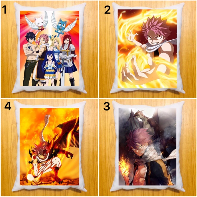 Gối ôm anime fairy tail dài 40x50cm