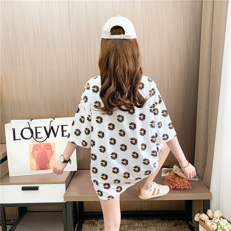 869224 - Áo thun nữ ngắn tay cổ tròn dáng dài mặc hè hàng nhập