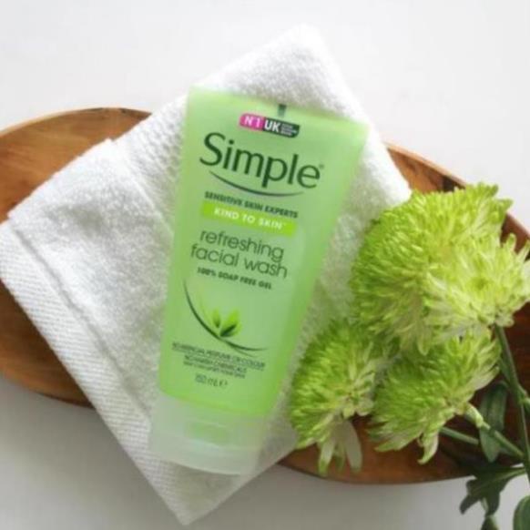 ✅✅ (HÀNG CHUẨN NỘI ĐỊA EU) SỮA RỬA MẶT SIMPLE KIND TO SKIN REFRESHING FACIAL WASH GEL