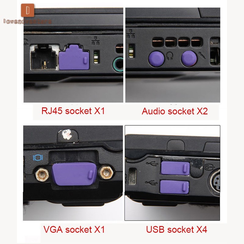 Bộ 13 miếng nút đậy chống bụi cho các giắc cắm máy laptop