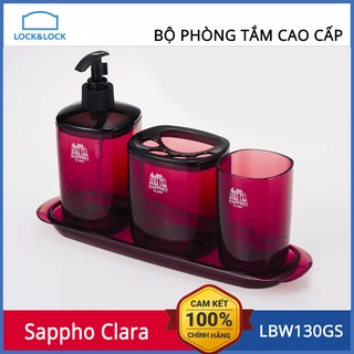 Bộ Phòng Tắm Cao Cấp Lock&Lock Sappho Clara LBW130GSRW (Đỏ Đô)