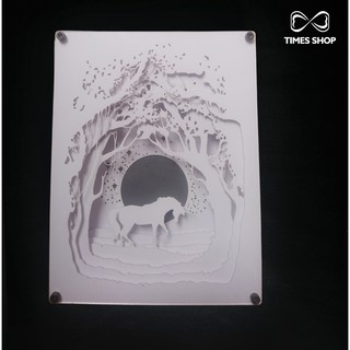 Đèn trang trí 3D - Dream box - Kỳ Lân
