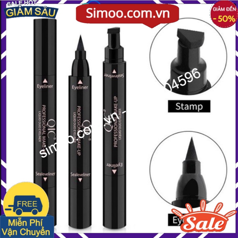 Bút Kẻ Mắt 2 Đầu QIC