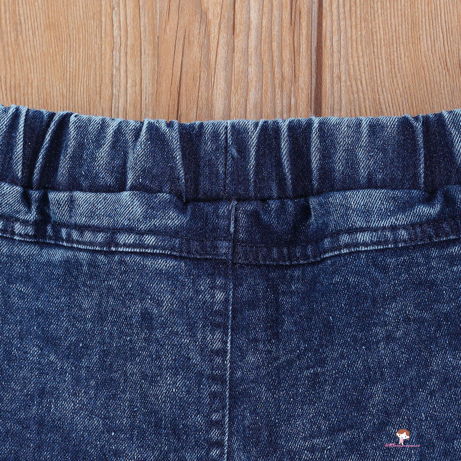 Quần Jeans Lưng Cao Thời Trang Cho Bé Gái 2-7 Tuổi 2-7 Tuổi