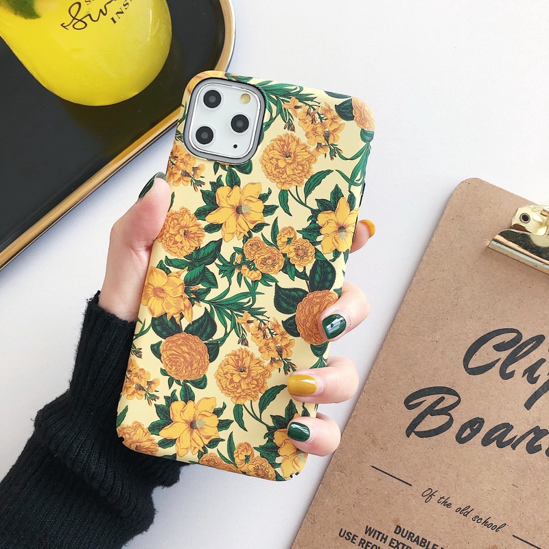 Ốp Điện Thoại Cứng Và Nhám Họa Tiết Hoa Dạ Quang Cho iPhone 14 13 12 11 Pro Max Plus