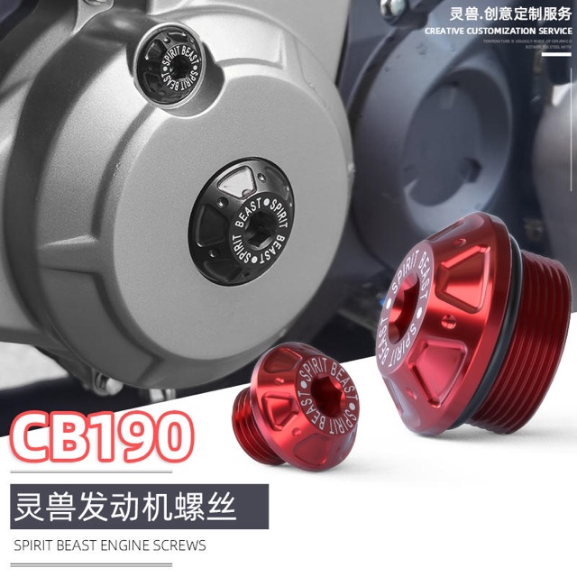 Bộ 2 Ốc Mâm Lửa Honda Cb190, Mâm Điện Spirit Beast D1