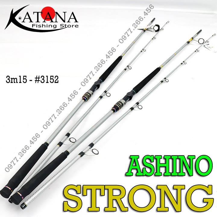 Cần câu bạo lực Ashino Strong 2020 - Pad máy mới - Khoen Fuji - Tải cá 36kg. 3m0 3m15