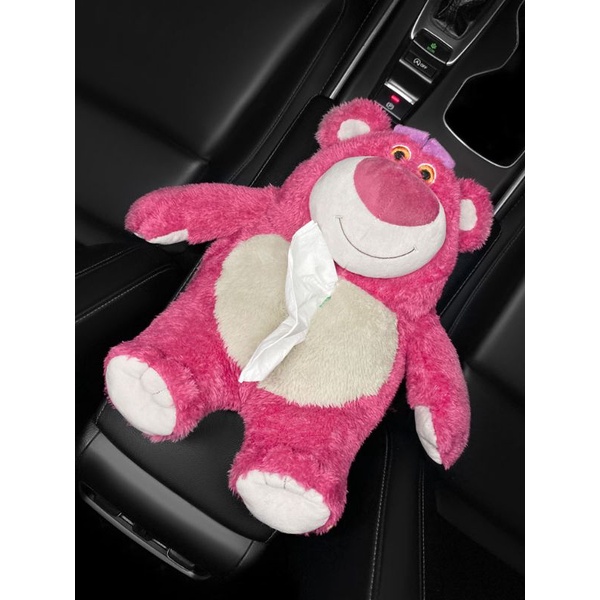 Hộp đựng khăn giấy treo xe hơi hình Gấu Lotso dễ thương