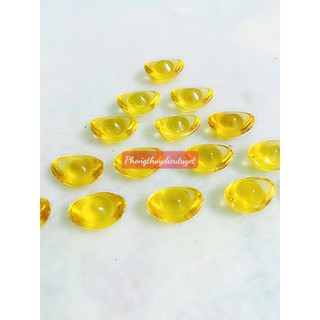 Thỏi vàng thủy tinh 1 cm ( mua 10 tặng 1 )