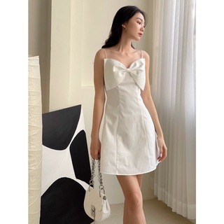 Dottie.premium - đầm 2 dây nơ mini bow dress d0273