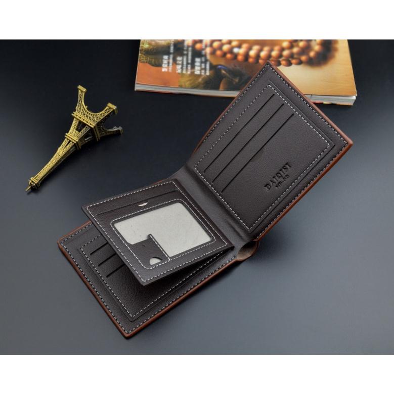 Ví Da Nam Bỏ Túi DAIQISI Cao Cấp, Kiểu Dáng Nam Tính Mạnh Mẽ - Chất Liệu Da PU Cao Cấp - Ví nam cầm tay tiện lợi