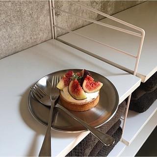 Khay tròn kim loại cổ điển retro - Décor nhà Sò