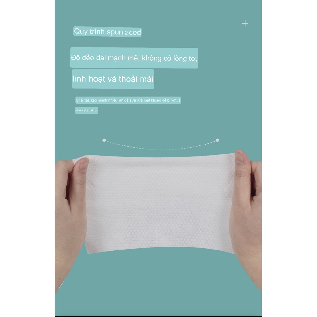 Khăn lau mặt dùng một lần Juyoz 100% làm từ bông