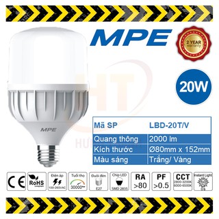 Bóng đèn led bulb 20w mpe