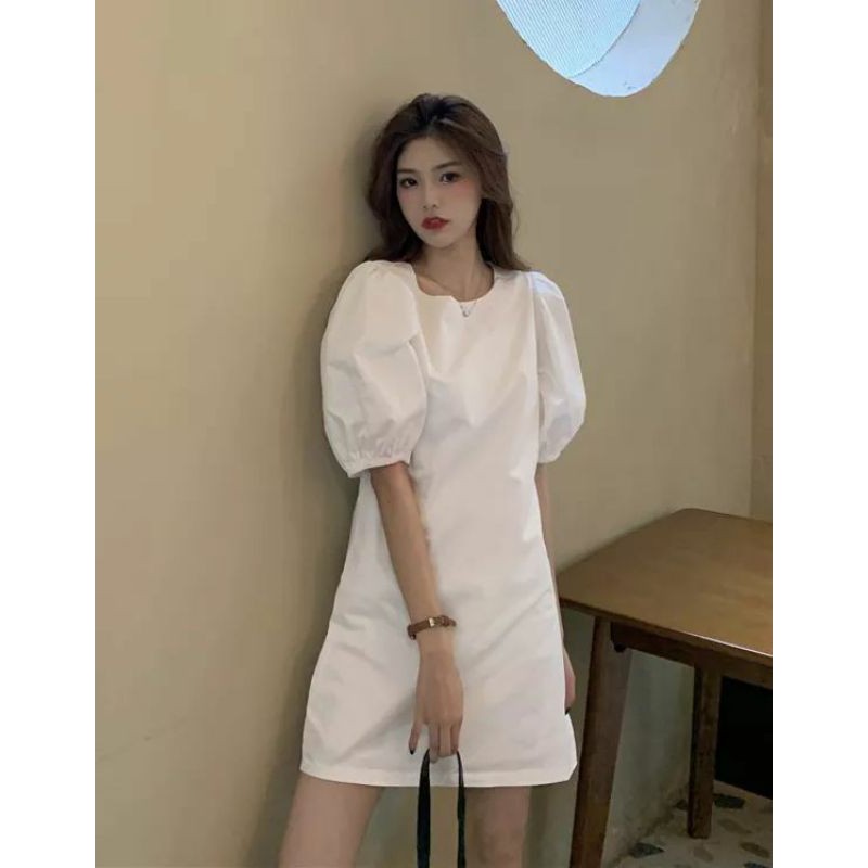 váy chữ a 🍒 freeship🍒váy suông dáng a tay bồng