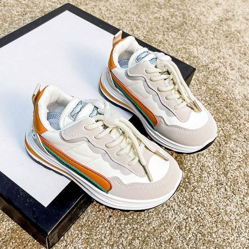 Giày Thể Thao Cột Dây Đế Dày Thoải Mái Chống Trượt Thời Trang Xuân Thu Cho Bé