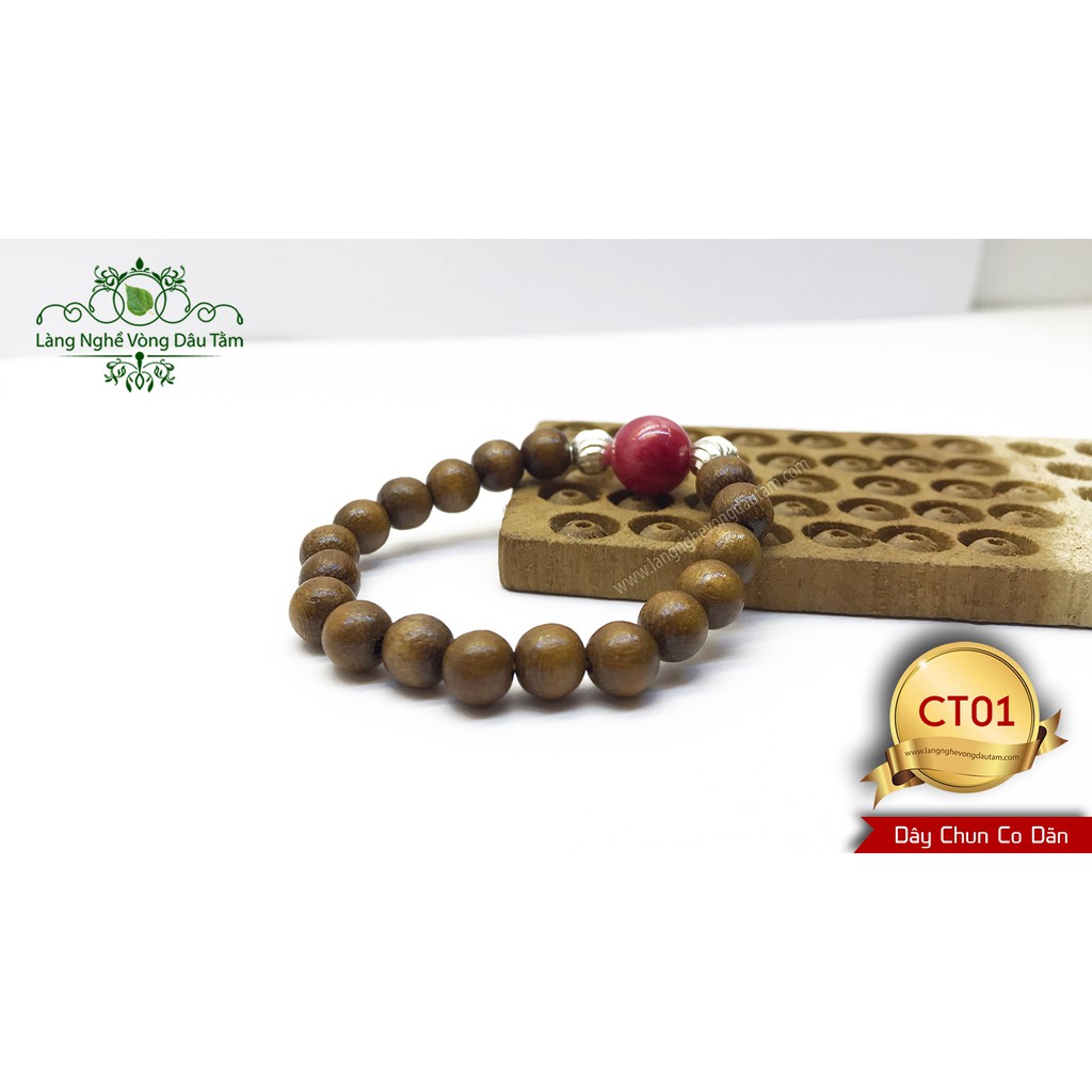 Vòng dâu tằm gốc Việt Nam mix da mệnh và bi bac dành cho bé sinh năm 2020-CT01