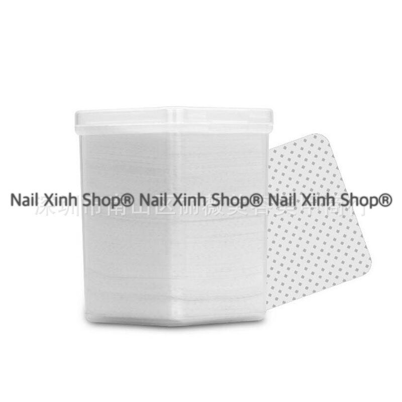 [Siêu Rẻ] Giấy lau gel / lau keo / khô đầu keo cotton 180 miếng lau móng tay, chân ( kèm hộp đựng)