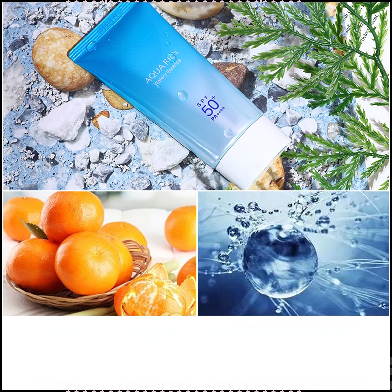 Nitrogen071  Kem chống nắng Biore UV Aqua Rich Watery Essence SPF50+/PA++++ 50ml - Gel SPF 50+