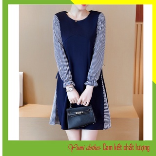 Đầm bầu công sở tay dài