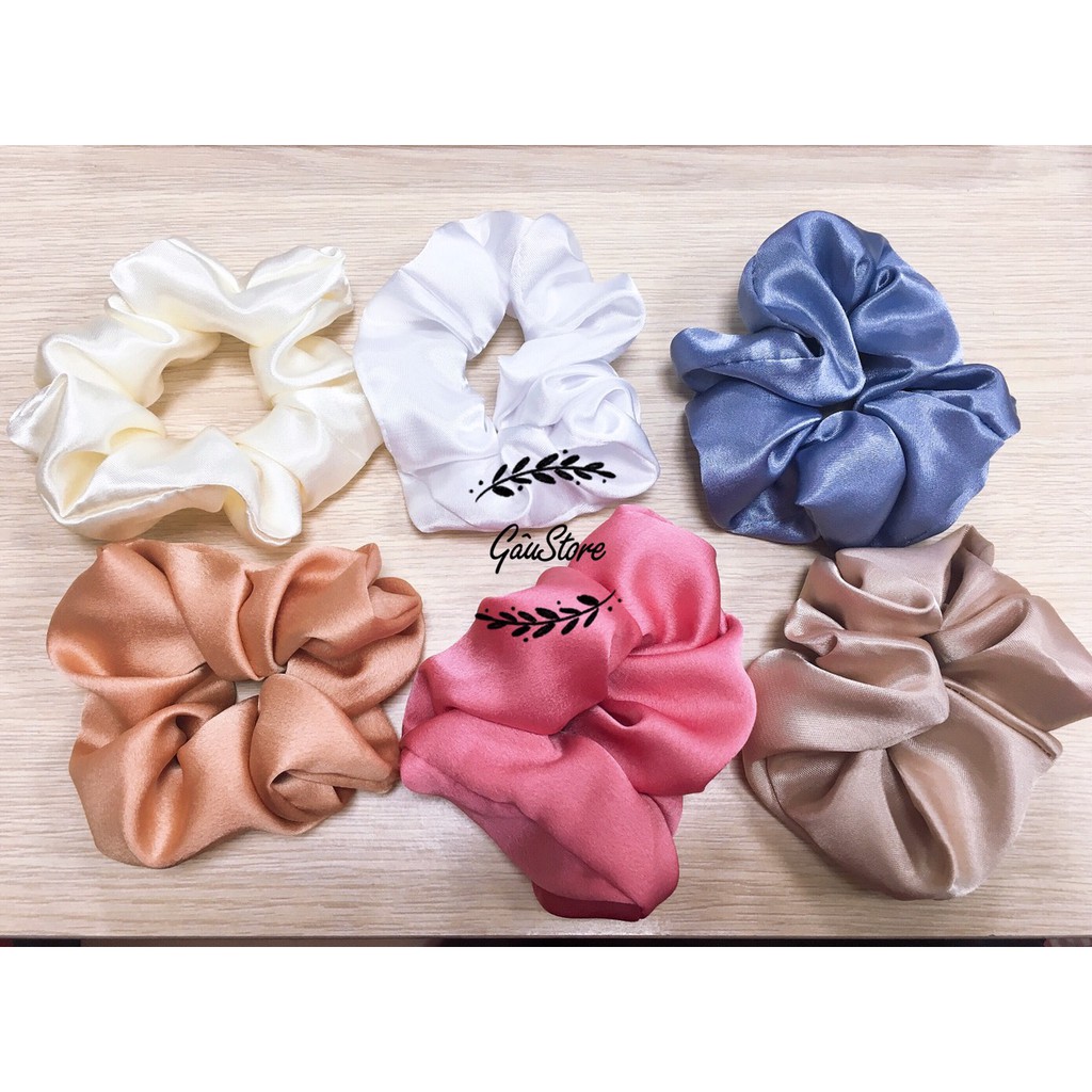 Cột Tóc Scrunchies Nhiều Màu ( hình thật ảnh cuối)