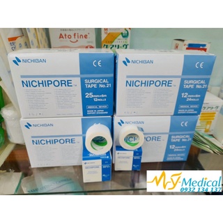 Băng keo cuộn y tế nhật bản nichipore 25mm x6m