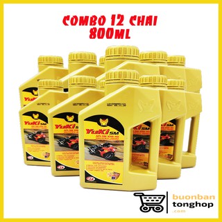 COMBO 12 CHAI NHỚT YUKI NANO 800 ML