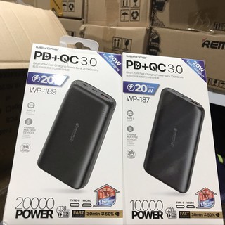 Sạc Dự Phòng WK WP -189 20000mAh { BẢO HÀNH CHÍNH HÃNG 6 THÁNG } --- Hỗ trợ sạc nhanh cho dự phòng và điện thoại