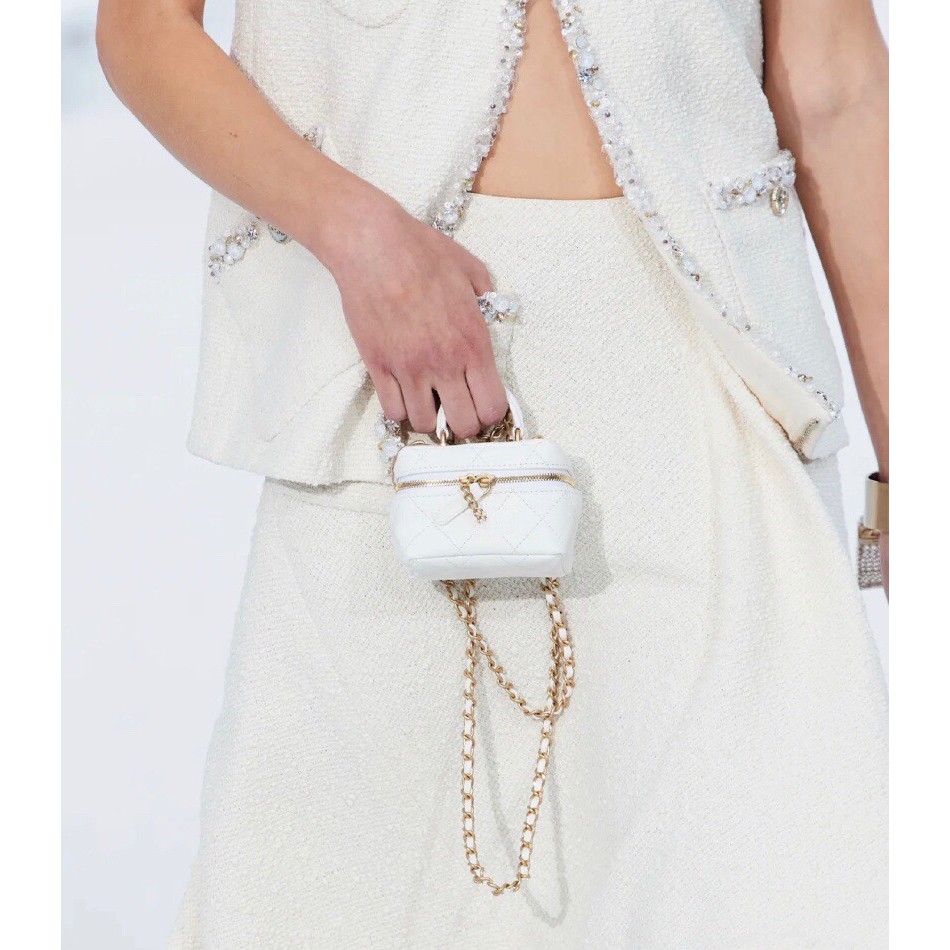 Túi xách messenger mini cầm tay đựng son môi họa tiết hình thoi thời trang mới cho nữ