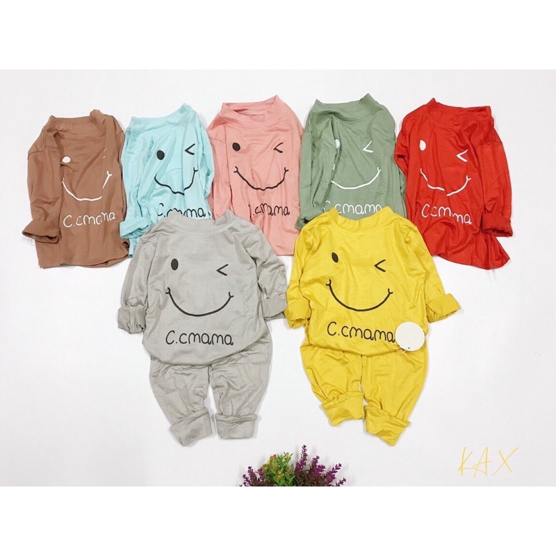 Bộ quần áo giữ nhiệt cho bé Kwoo thoáng mát mềm mịn cho bé 0-5tuổi
